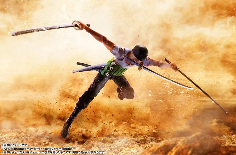 Bandai One Piece: S.H.Figuarts Roronoa Zoro [Romance Dawn] - Kidultverse