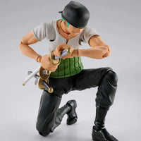 Bandai One Piece: S.H.Figuarts Roronoa Zoro [Romance Dawn] - Kidultverse