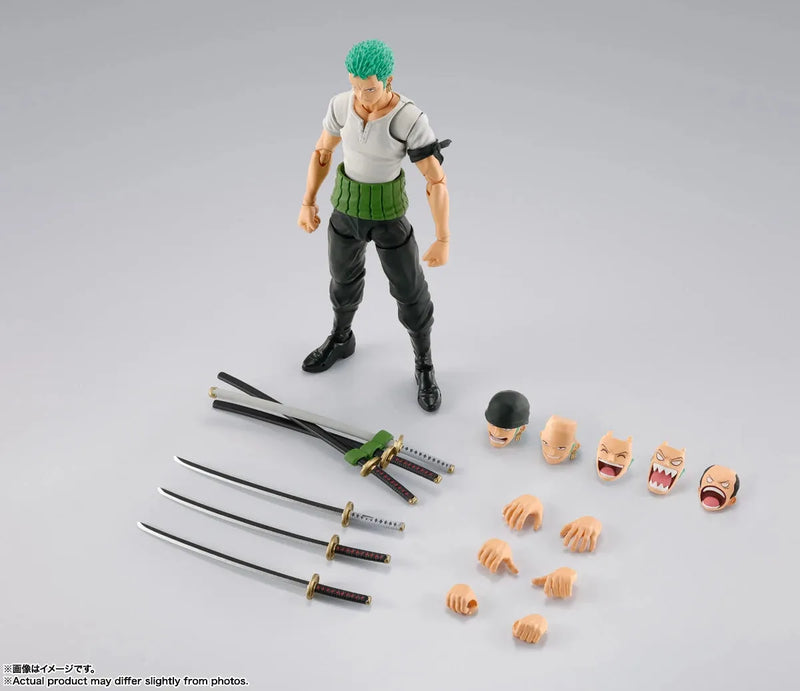 Bandai One Piece: S.H.Figuarts Roronoa Zoro [Romance Dawn] - Kidultverse