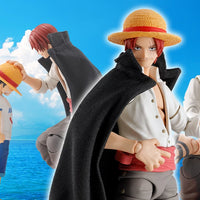 Bandai One Piece: S.H.Figuarts Shanks & Monkey.D.Luffy Childhood - Kidultverse
