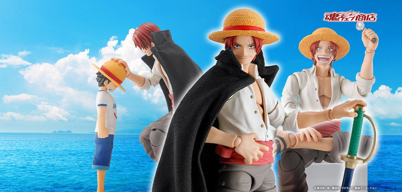 Bandai One Piece: S.H.Figuarts Shanks & Monkey.D.Luffy Childhood - Kidultverse