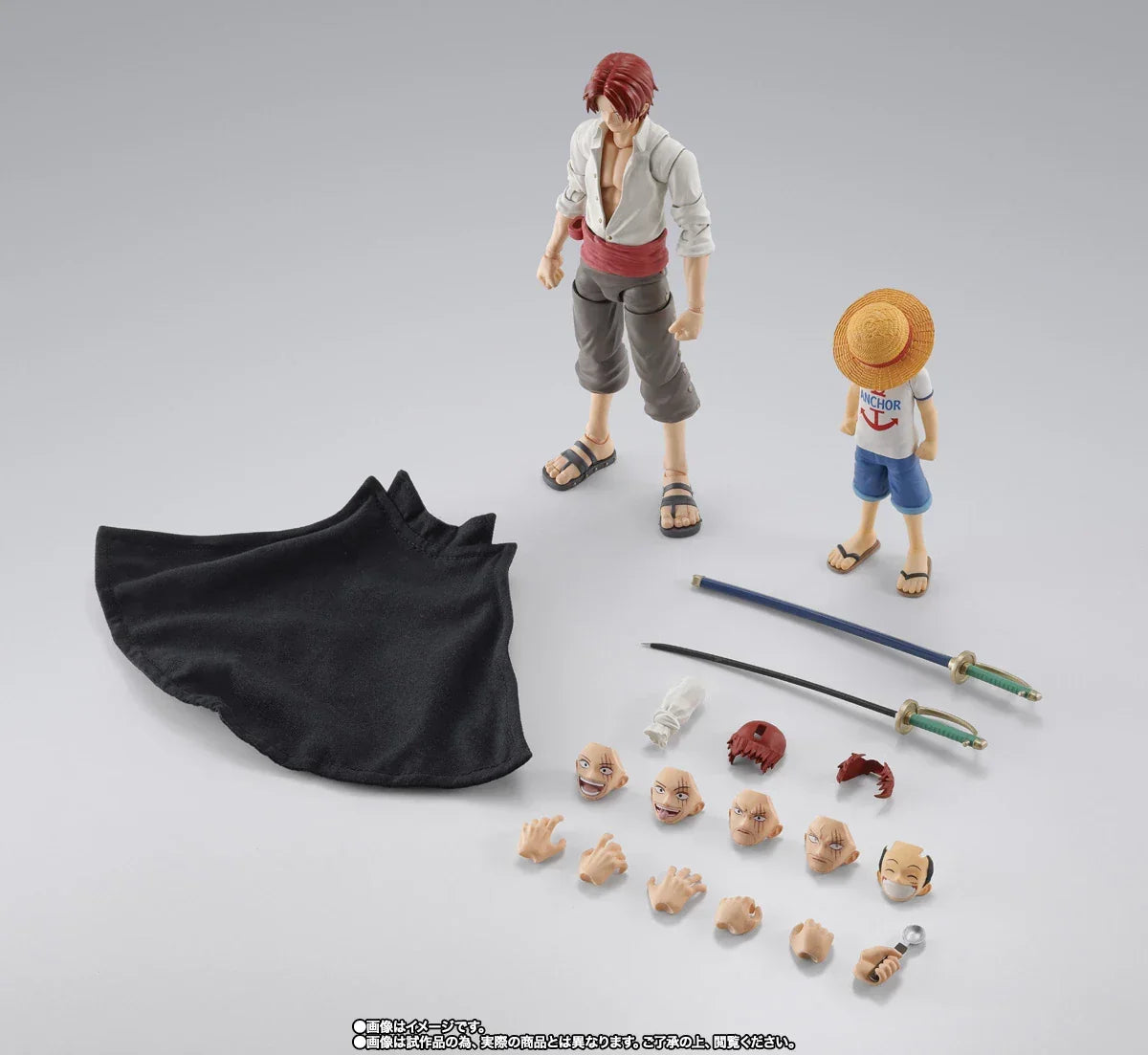 Bandai One Piece: S.H.Figuarts Shanks & Monkey.D.Luffy Childhood - Kidultverse
