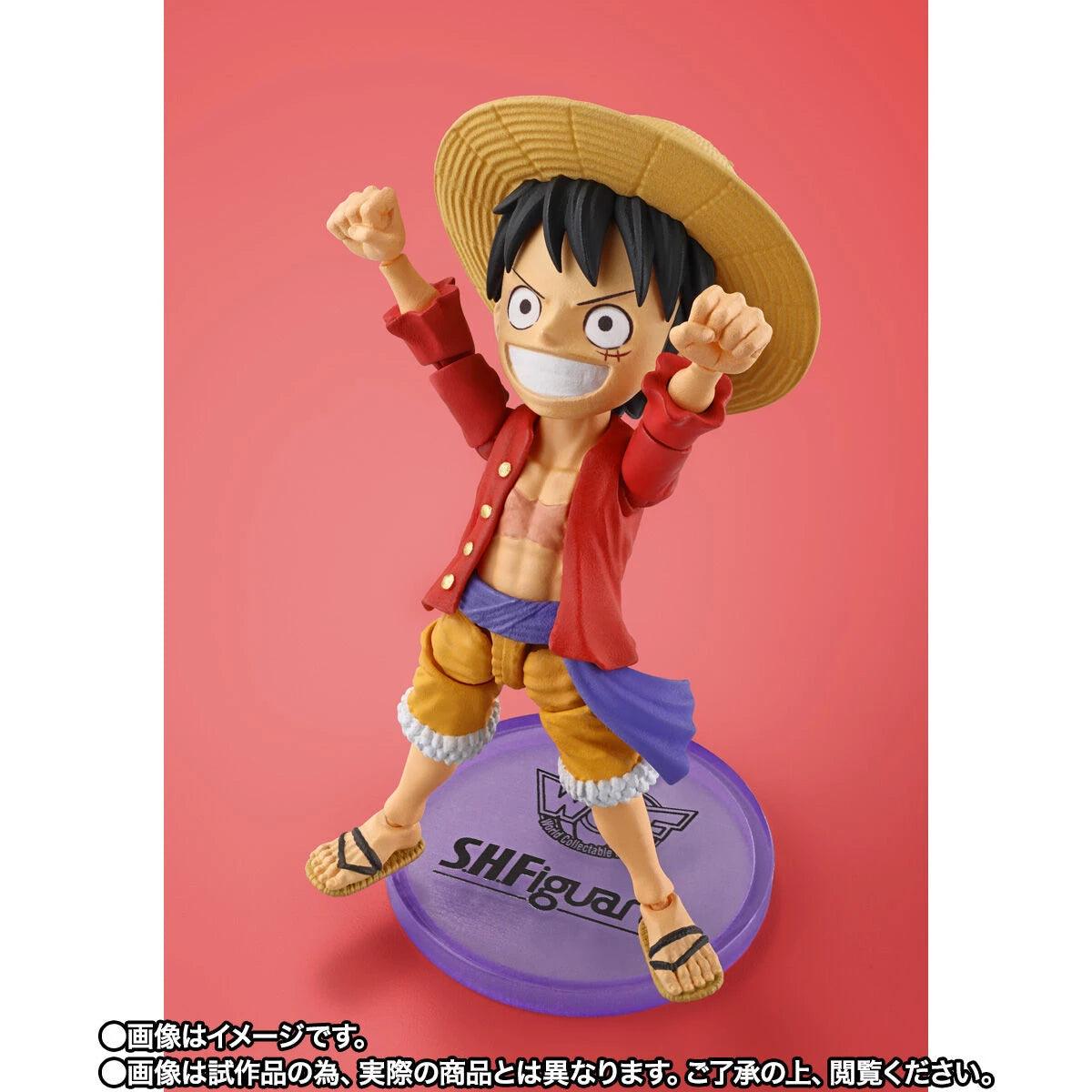 Bandai One Piece: World Collectable Figure X S.H.Figuarts Monkey D. Luffy [Tamashii Shop Ver.] (P-Bandai) - Kidultverse