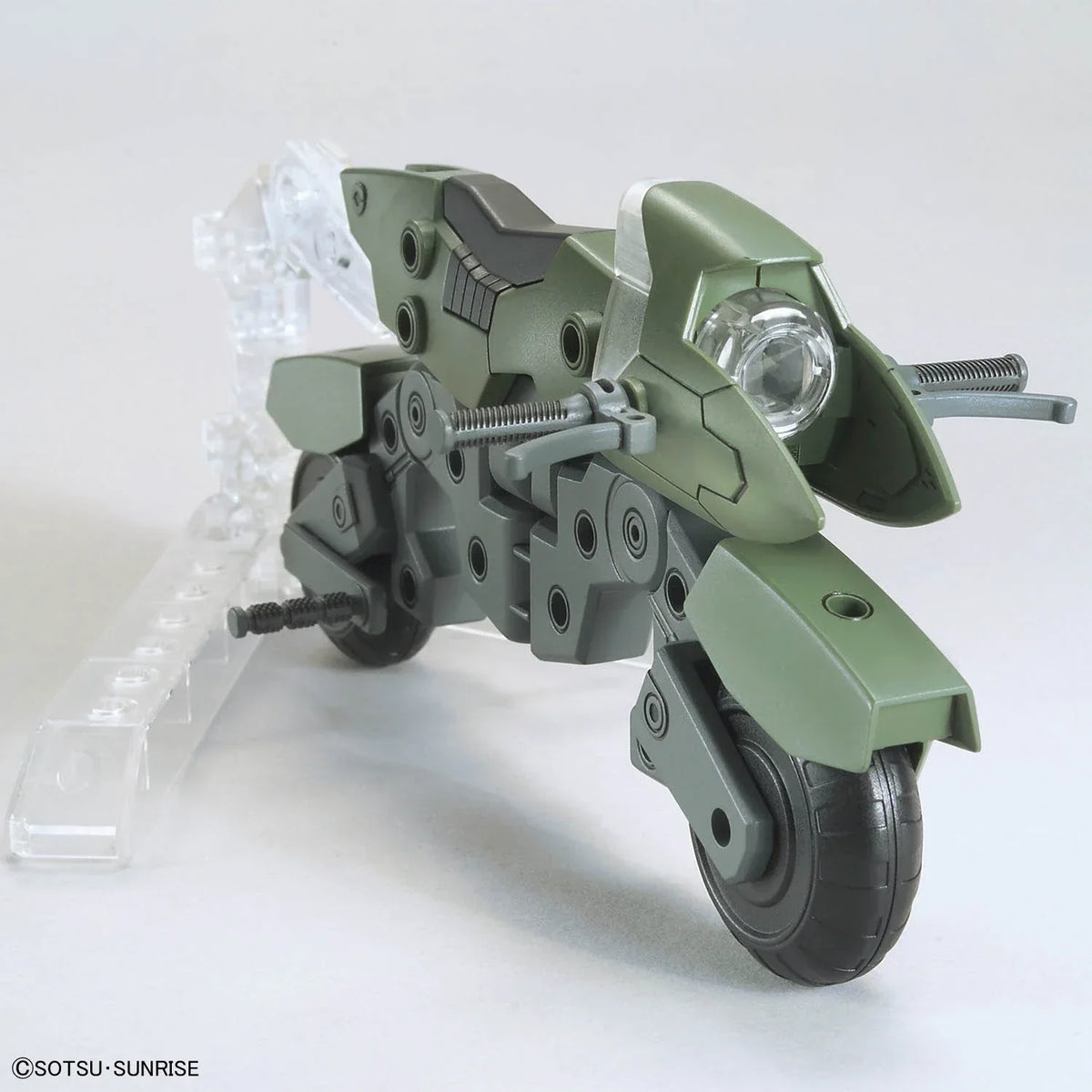 Option Parts Set Gunpla 20 Ride-On Set – front three-quarter view on clear stand