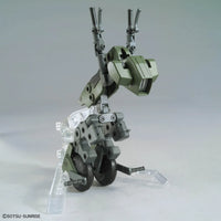 Option Parts Set Gunpla 20 Ride-On Set – wheeled mecha leg assembly on clear stand