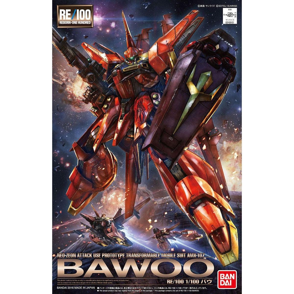 Bandai RE/100 1/100 No.06 AMX-107 Bawoo - Kidultverse