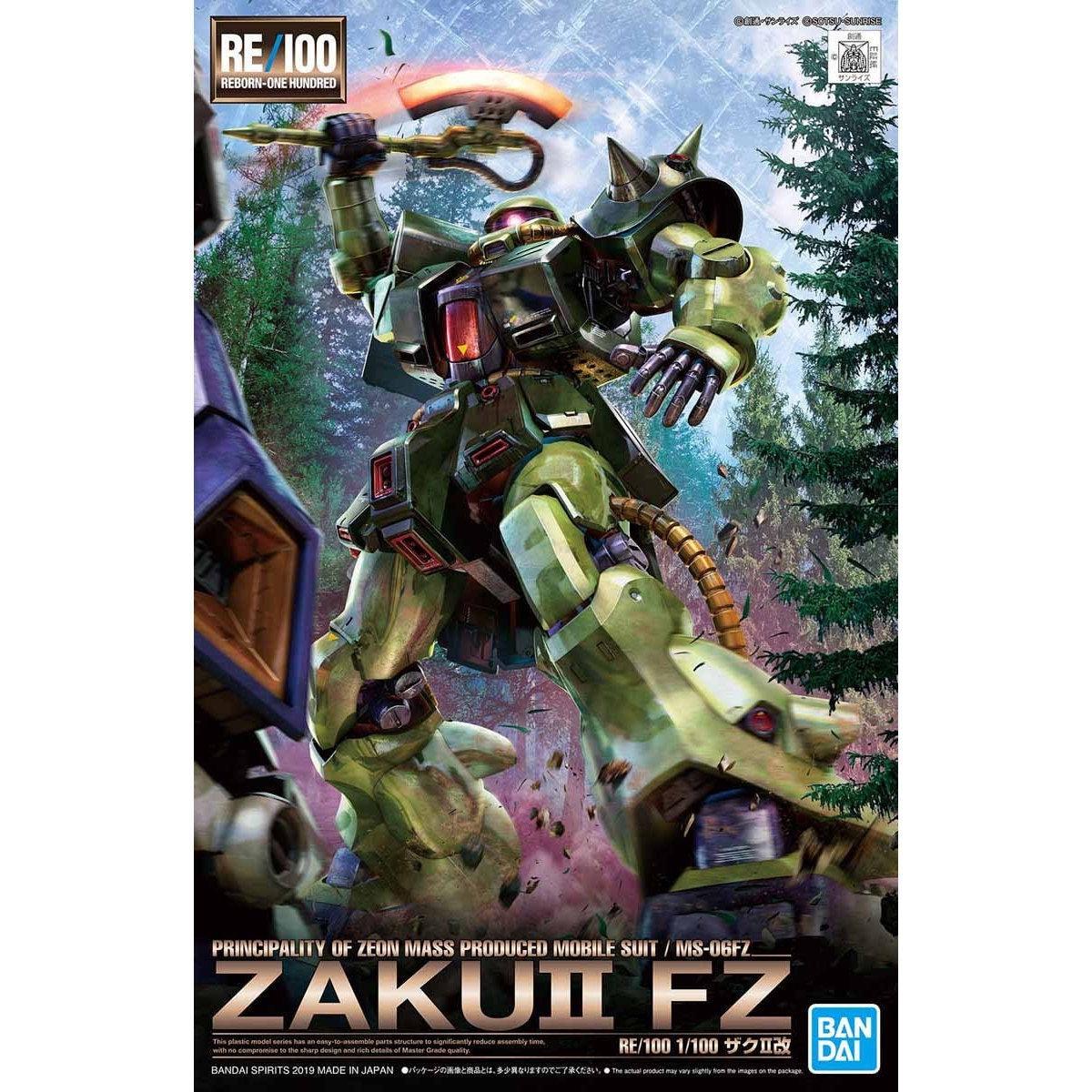 Bandai RE/100 1/100 No.13 MS-06FZ Zaku II FZ - Kidultverse