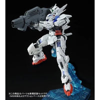 RG 1/144 Gundam Astraea Parts Set for Gundam Exia – action pose with blue clear base