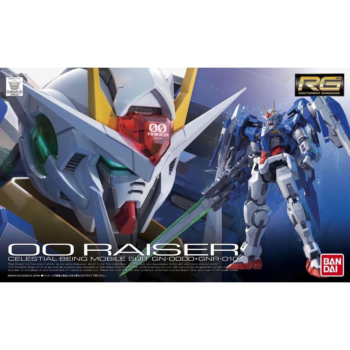 Bandai RG 1/144 No.018 GN-0000+GNR-010 00 Raiser - Kidultverse