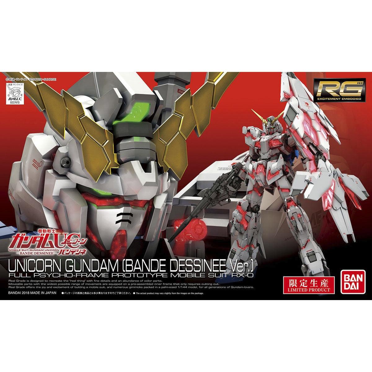 Bandai RG 1/144 RX-0 Unicorn Gundam [Bande Dessinee Ver.] (P-Bandai) - Kidultverse