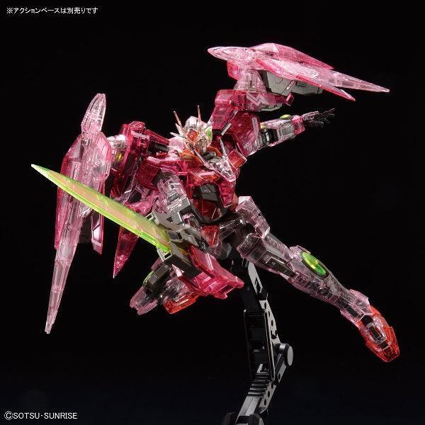 Bandai RG 1/144 The Gundam Base Limited 00 Raiser [Trans-AM Clear] - Kidultverse