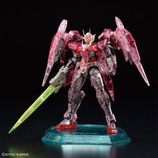 Bandai RG 1/144 The Gundam Base Limited 00 Raiser [Trans-AM Clear] - Kidultverse