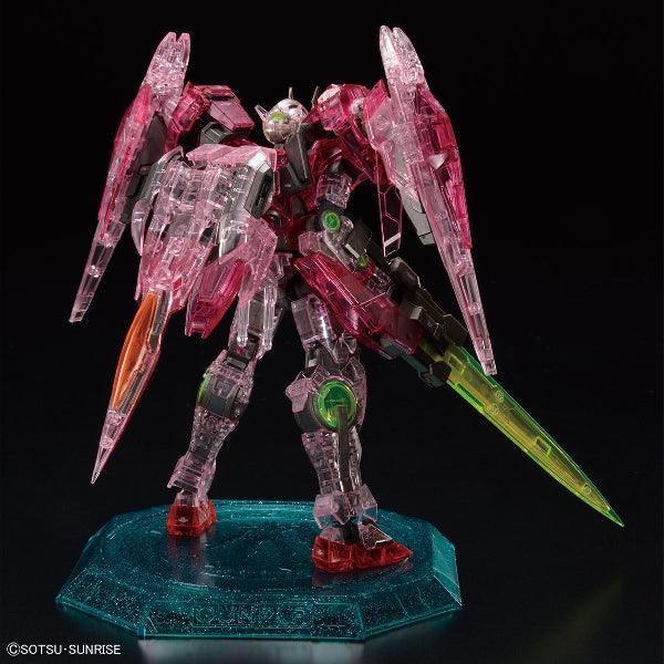 Bandai RG 1/144 The Gundam Base Limited 00 Raiser [Trans-AM Clear] - Kidultverse