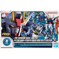 Bandai RG 1/144 The Gundam Base Limited Aile Strike Gundam & Sky Grasper Launcher / Sword Pack Set [Clear Color] - Kidultverse