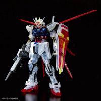 Bandai RG 1/144 The Gundam Base Limited Aile Strike Gundam & Sky Grasper Launcher / Sword Pack Set [Clear Color] - Kidultverse