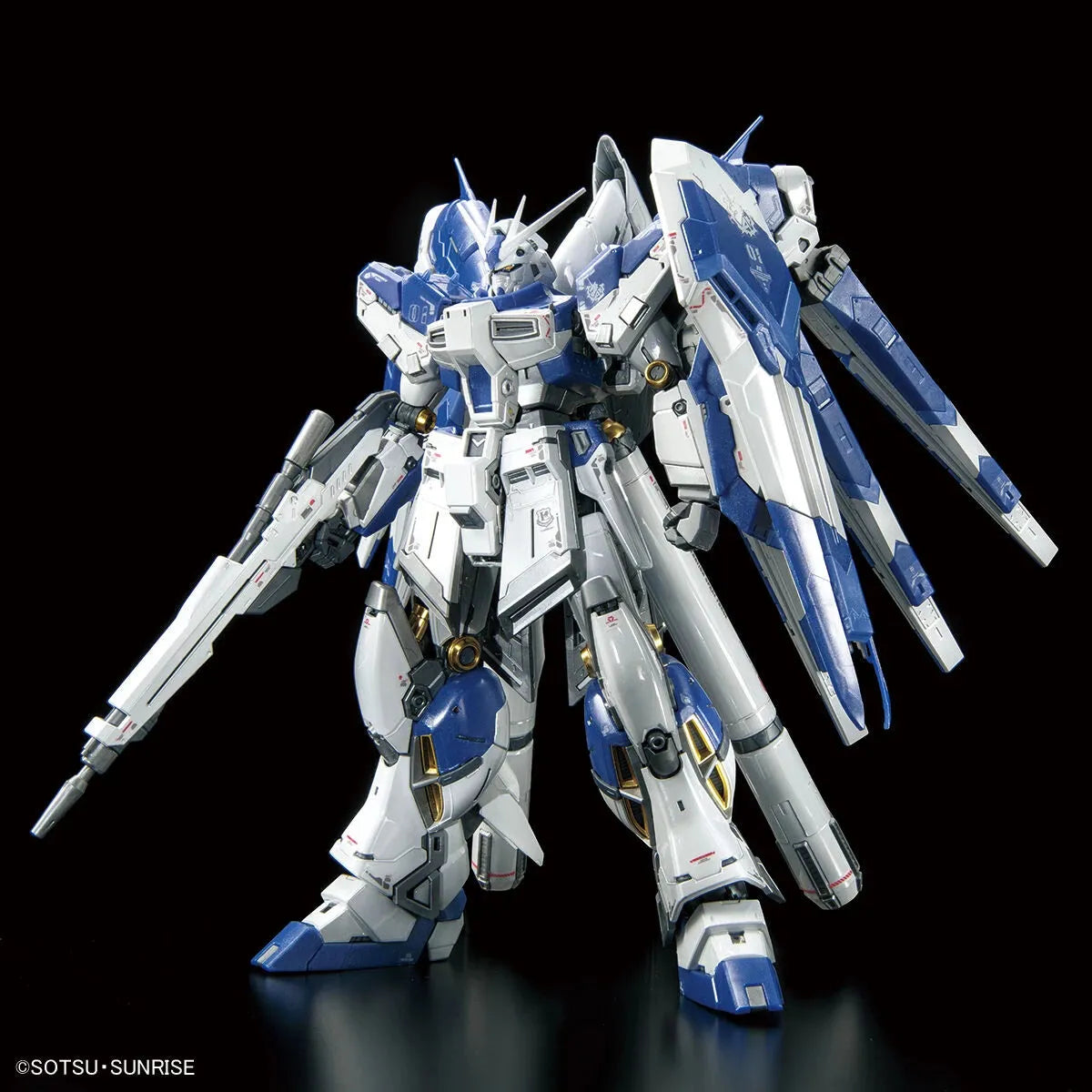 Bandai RG 1/144 The Gundam Base Limited Hi-Nu Gundam [Titanium Finish] - Kidultverse