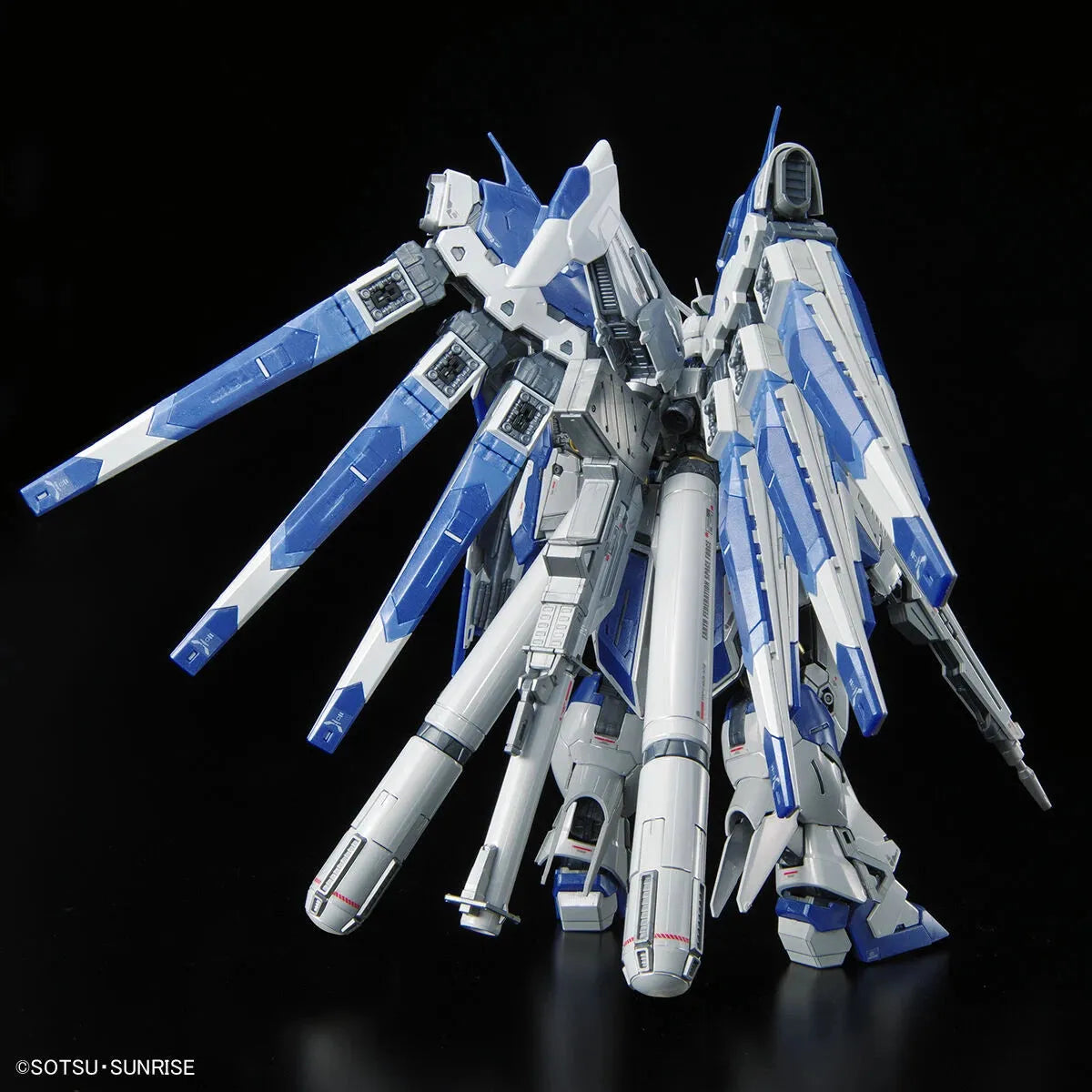 Bandai RG 1/144 The Gundam Base Limited Hi-Nu Gundam [Titanium Finish] - Kidultverse