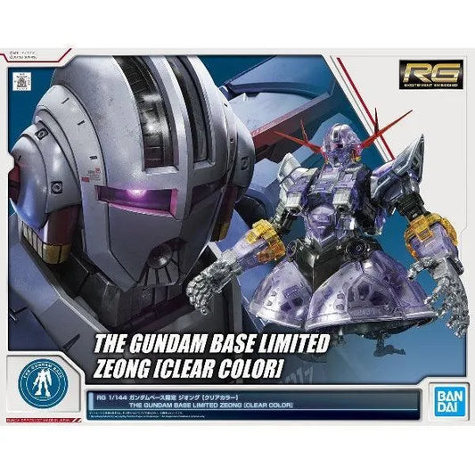 Bandai RG 1/144 The Gundam Base Limited No.034 MSN-02 Zeong [Clear Color] - Kidultverse