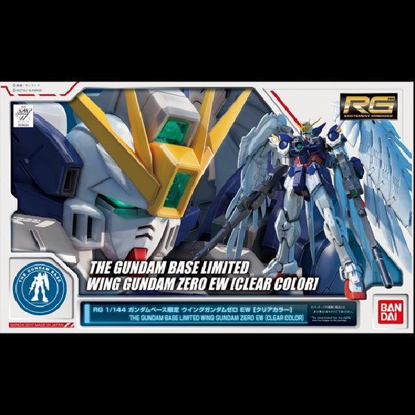 Bandai RG 1/144 The Gundam Base Limited Wing Gundam Zero EW [Clear Color] - Kidultverse