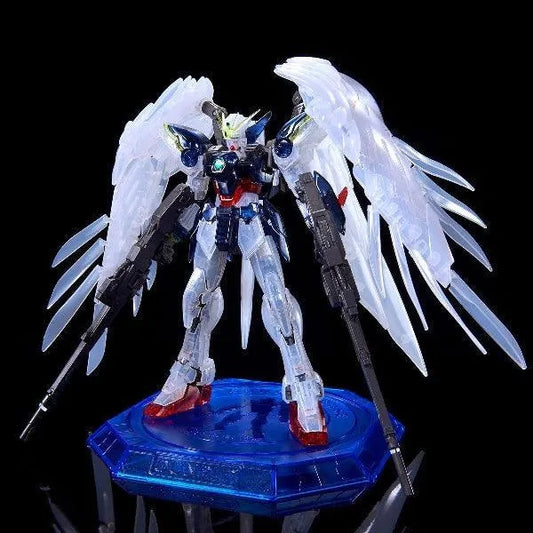 Bandai RG 1/144 The Gundam Base Limited Wing Gundam Zero EW [Clear Color] - Kidultverse