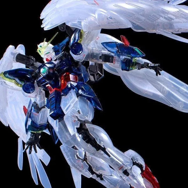 Bandai RG 1/144 The Gundam Base Limited Wing Gundam Zero EW [Clear Color] - Kidultverse