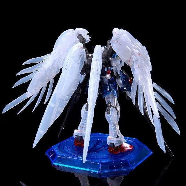 Bandai RG 1/144 The Gundam Base Limited Wing Gundam Zero EW [Clear Color] - Kidultverse