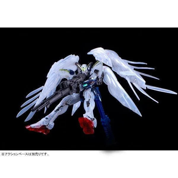 Bandai RG 1/144 The Gundam Base Limited Wing Gundam Zero EW [Clear Color] - Kidultverse