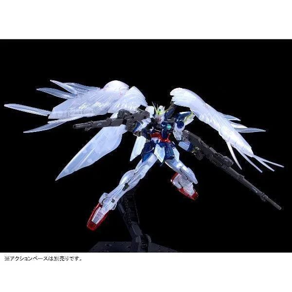 Bandai RG 1/144 The Gundam Base Limited Wing Gundam Zero EW [Clear Color] - Kidultverse