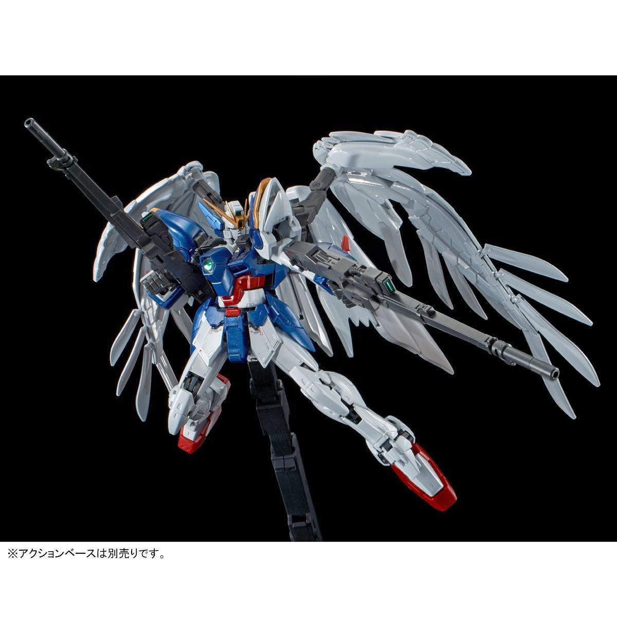 Bandai RG 1/144 Wing Gundam Zero EW & Drei Zwerg [Titanium Finish] (P-Bandai) - Kidultverse