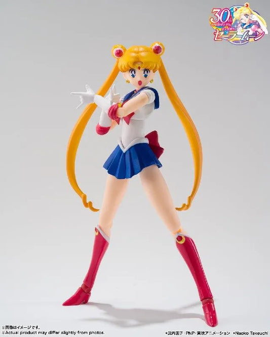 Bandai Sailor Moon: S.H.Figuarts Sailor Moon -Animation Color Edition- [Best Selection] (P-Bandai) - Kidultverse