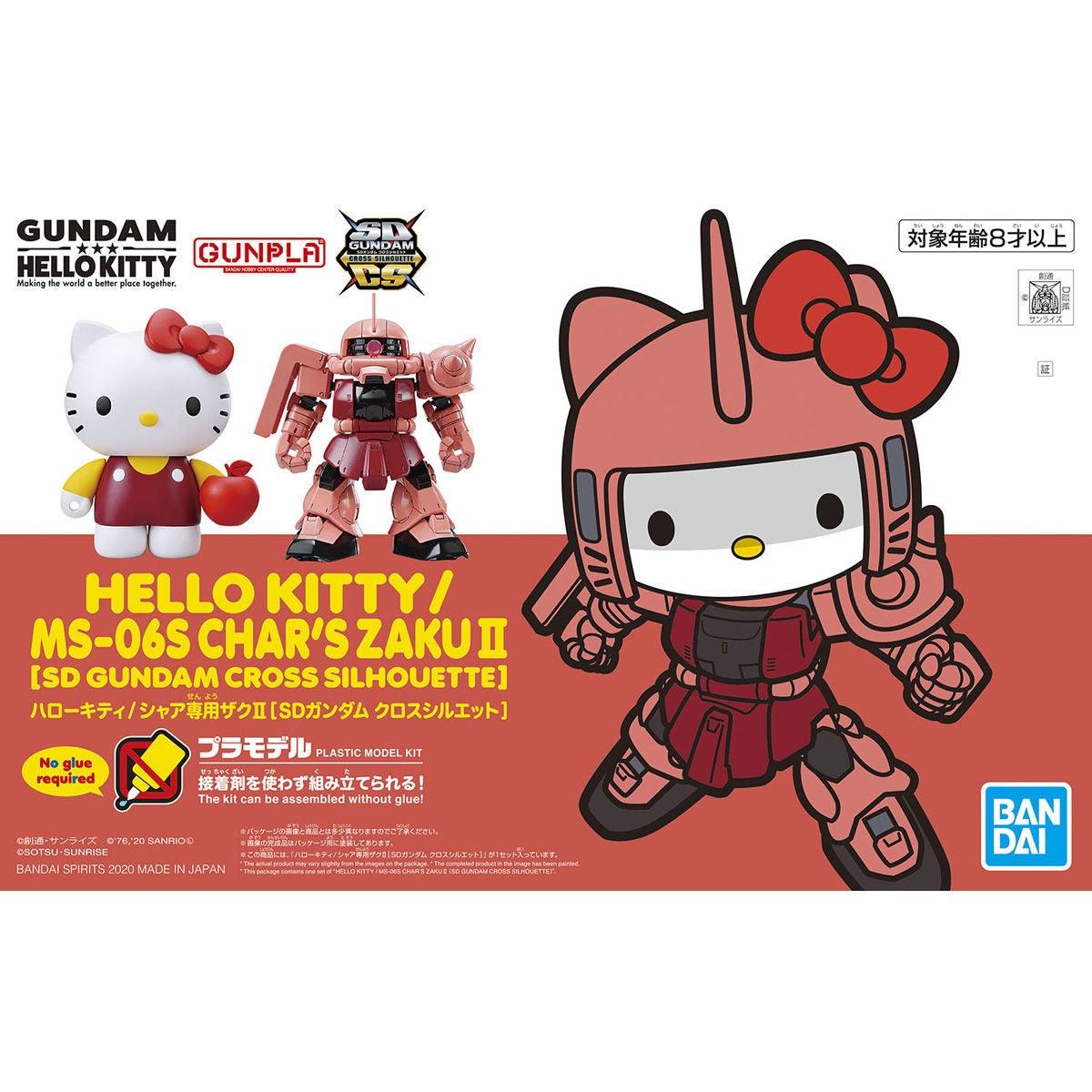 Bandai SD Gundam Cross Silhouette: Hello Kitty / MS-06S Char's Zaku II - Kidultverse