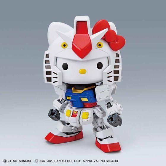 Bandai SD Gundam Cross Silhouette: Hello Kitty / RX-78-2 Gundam - Kidultverse