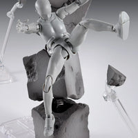 Tamashii EFFECT: Concrete Crash for S.H.Figuarts – action pose with figure on rock pillar