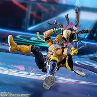 Tekken 8: S.H.Figuarts King – action pose mid-air with leopard mask