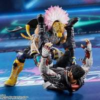 Tekken 8: S.H.Figuarts King – action pose with opponent figure grappled
