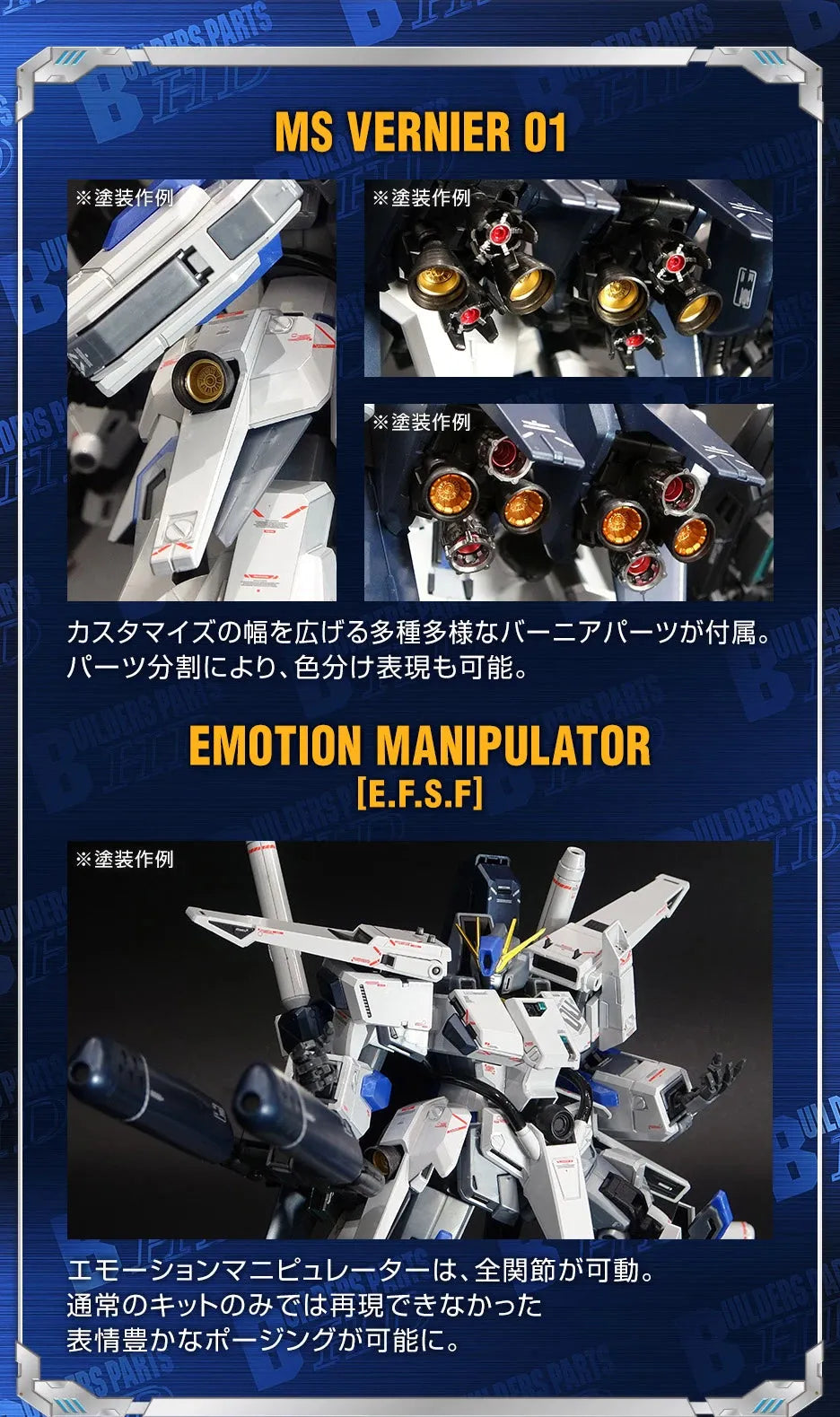 Bandai The Gundam Base Limited 1/100 MS Vernier 01 & Emotion Manipulator [E.F.S.F.] - Kidultverse