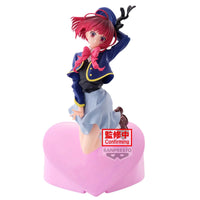 Oshi no Ko: Air Flow Figure: Kana Arima – front view on heart-shaped base with confirming sticker