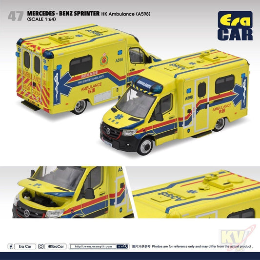 Era Car ERA#47 1/64 Mercedes Benz Sprinter HK Ambulance (A598) - Kidultverse