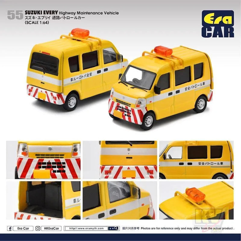 Era Car ERA#55 1/64 Suzuki Every Highway Maintance Vehicle - Kidultverse
