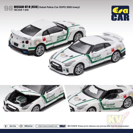 Era Car ERA#98 1/64 Nissan GT-R (R35) Dubai Police Car (EXPO 2020 Livery) - Kidultverse