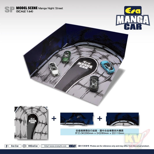 Era Car ERAM#SP 1/64 Model Scene (Manga Night Street) Era Car Manga Series - Kidultverse