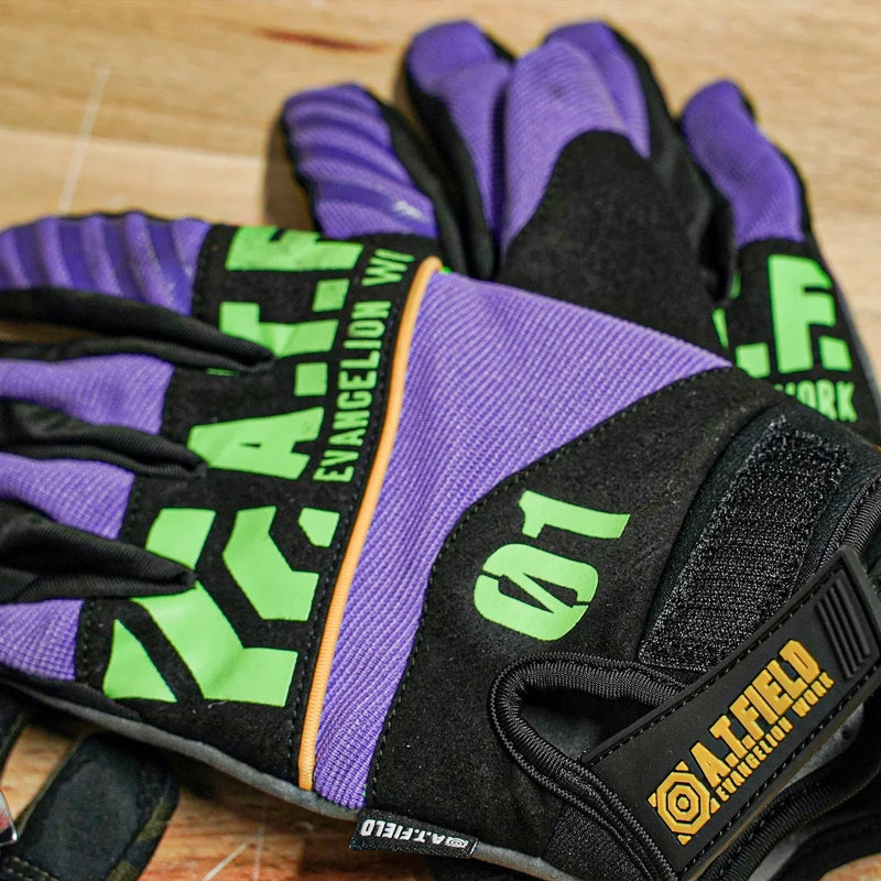 Evangelion Racing Evangelion Racing: EVA A.T.FIELD Mechanic's Gloves [Unit-01] - Kidultverse