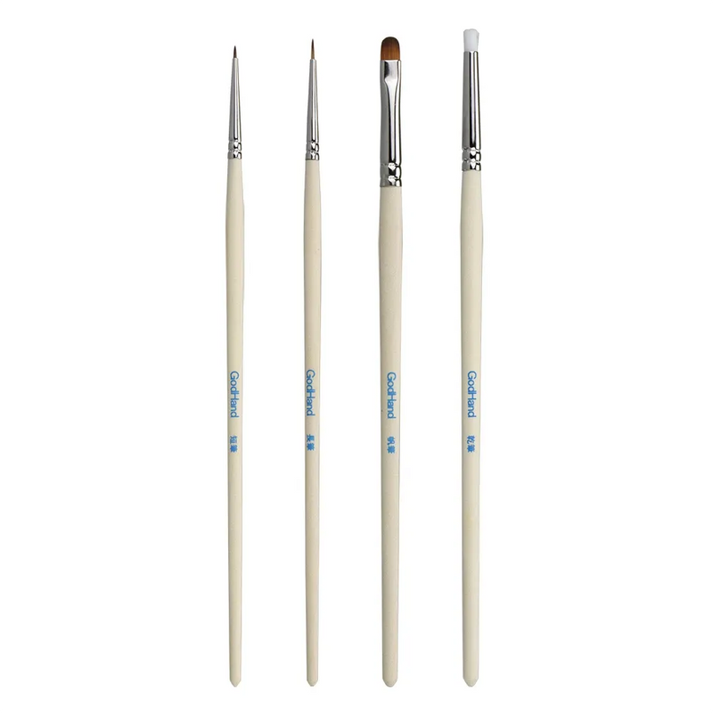 GodHand GodHand Brushwork Semi-PRO 4 Brushes Set - Kidultverse