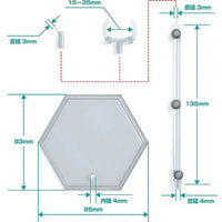 Good Smile Company The Simple Stand x3 Hex Type [for Figures & Models] - Kidultverse