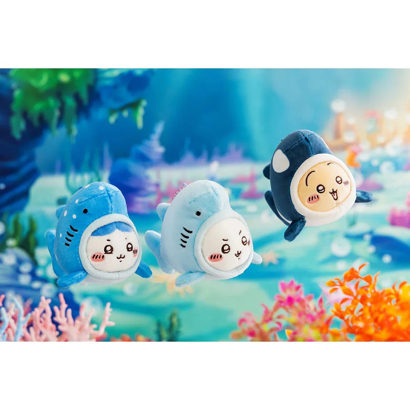 Gray Parka Service Chiikawa: Chiikawa Aquarium Killer Whale Plush Mascot Keychain: Usagi - Kidultverse