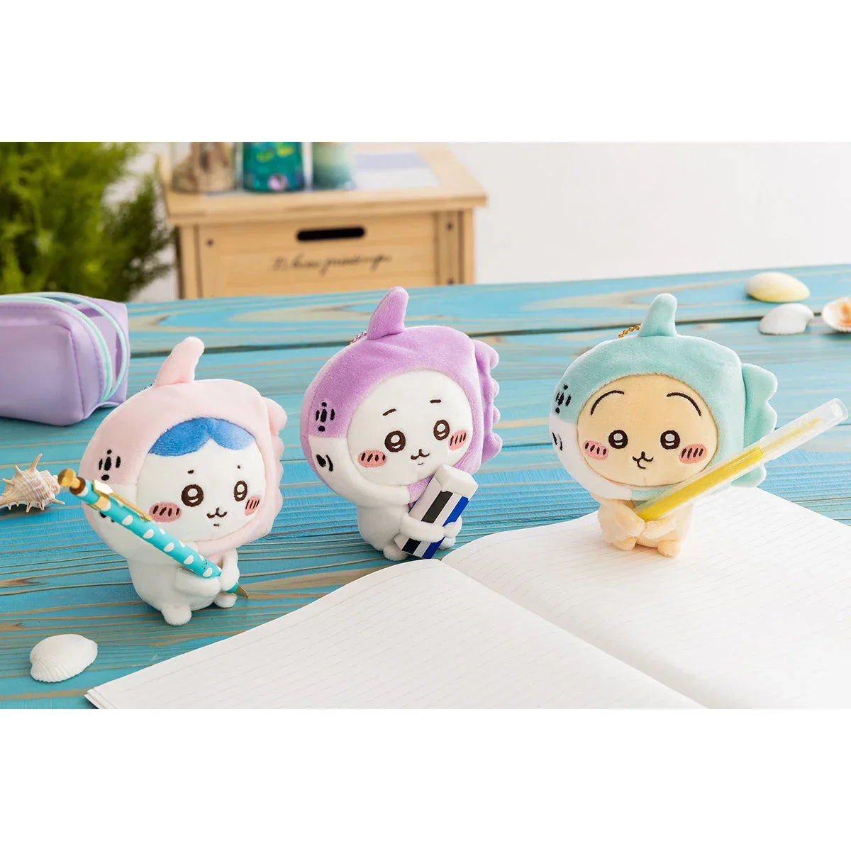 Gray Parka Service Chiikawa: Chiikawa Aquarium Ocean Sunfish Plush Mascot Keychain: Usagi - Kidultverse