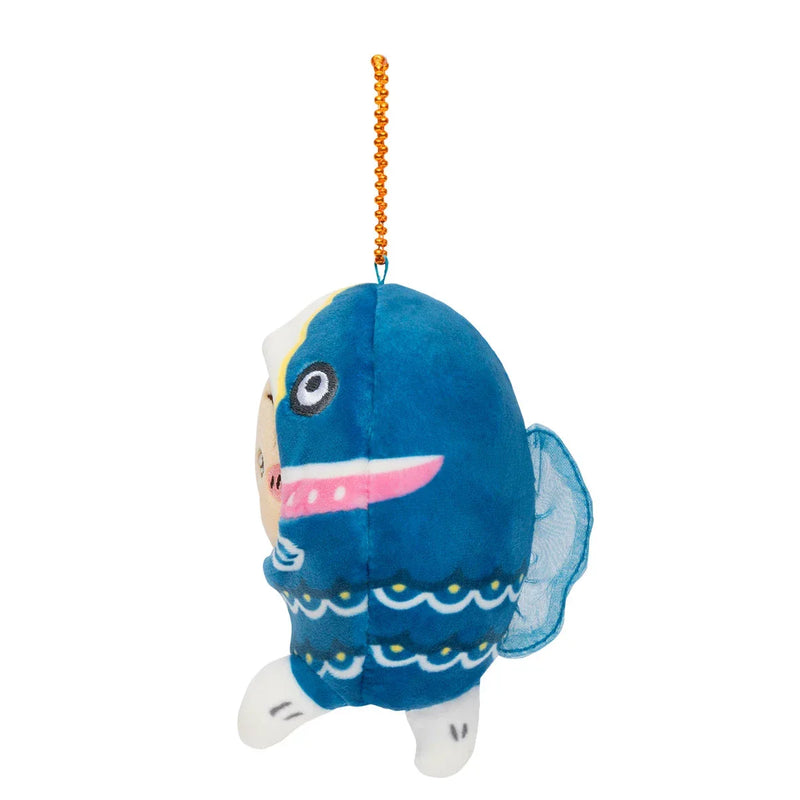 Gray Parka Service Chiikawa: Chiikawa Carp Streamer Plush Mascot Keychain: Usagi - Kidultverse