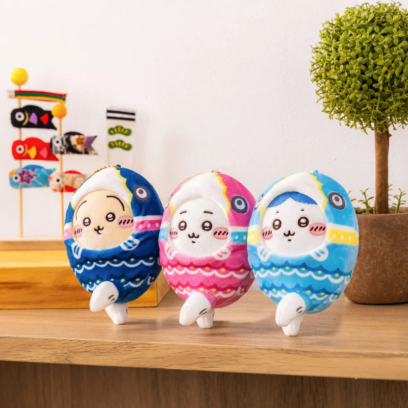 Gray Parka Service Chiikawa: Chiikawa Carp Streamer Plush Mascot Keychain: Usagi - Kidultverse