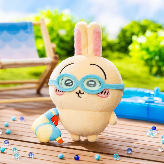 Gray Parka Service Chiikawa: Chiikawa Goggle Plush Mascot Keychain: Usagi - Kidultverse