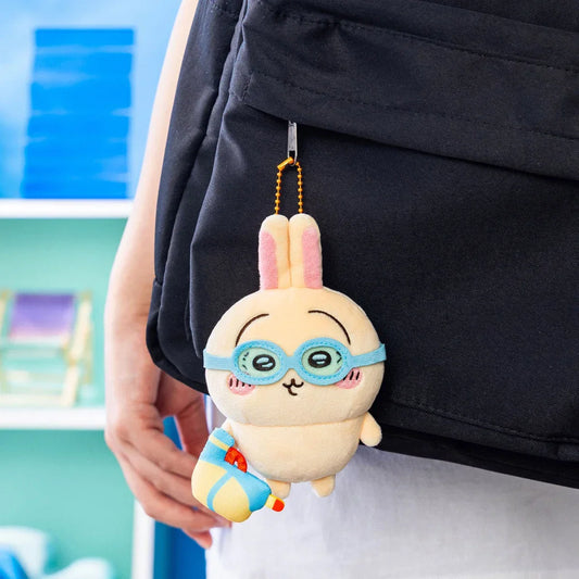 Gray Parka Service Chiikawa: Chiikawa Goggle Plush Mascot Keychain: Usagi - Kidultverse